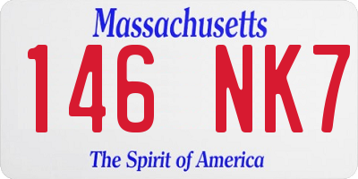MA license plate 146NK7