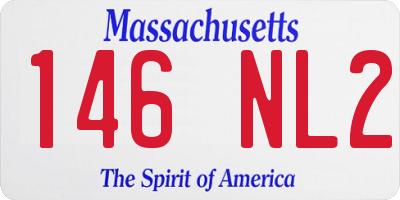 MA license plate 146NL2