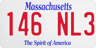 MA license plate 146NL3