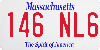 MA license plate 146NL6