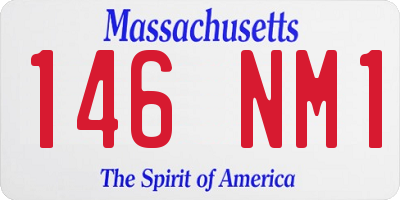 MA license plate 146NM1