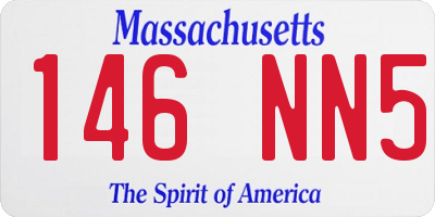 MA license plate 146NN5