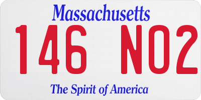 MA license plate 146NO2