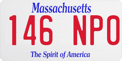 MA license plate 146NP0
