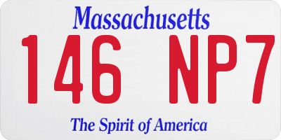 MA license plate 146NP7