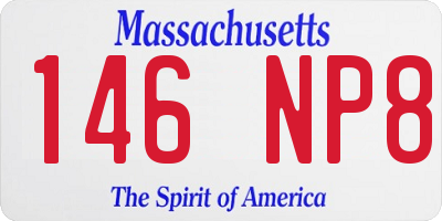 MA license plate 146NP8