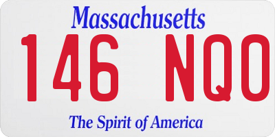 MA license plate 146NQ0