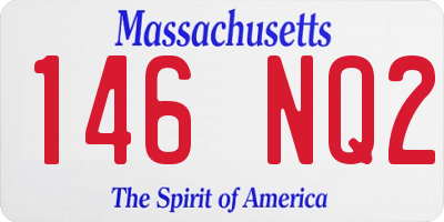 MA license plate 146NQ2