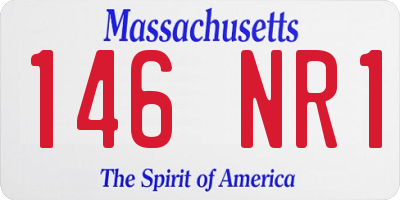 MA license plate 146NR1