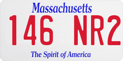 MA license plate 146NR2