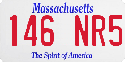MA license plate 146NR5