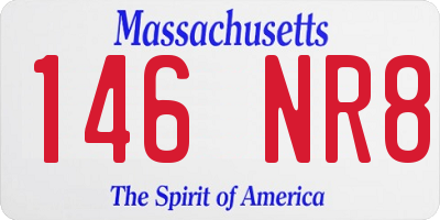 MA license plate 146NR8