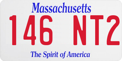 MA license plate 146NT2