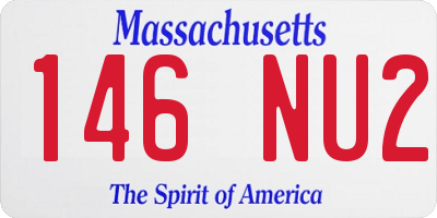 MA license plate 146NU2