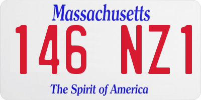 MA license plate 146NZ1