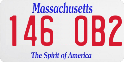MA license plate 146OB2