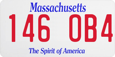 MA license plate 146OB4
