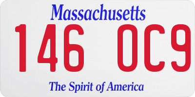 MA license plate 146OC9