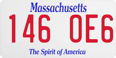 MA license plate 146OE6