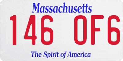 MA license plate 146OF6