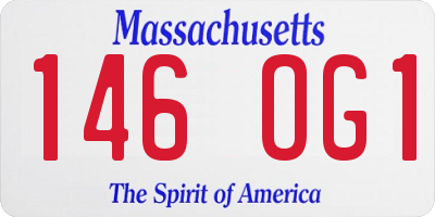 MA license plate 146OG1
