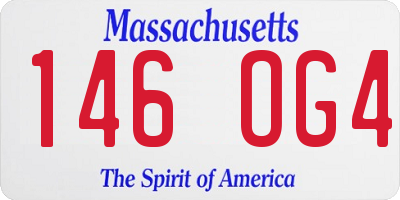 MA license plate 146OG4