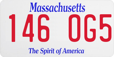 MA license plate 146OG5
