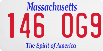 MA license plate 146OG9