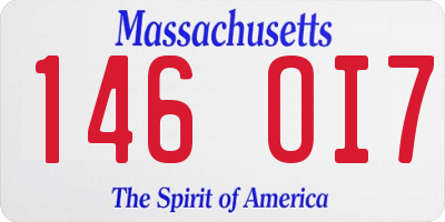 MA license plate 146OI7