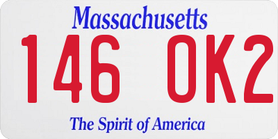 MA license plate 146OK2