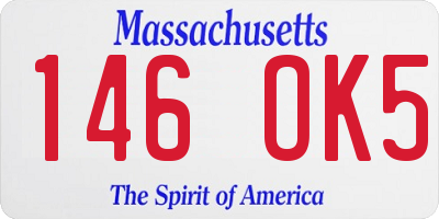 MA license plate 146OK5