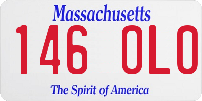 MA license plate 146OL0