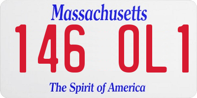 MA license plate 146OL1