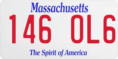 MA license plate 146OL6