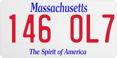 MA license plate 146OL7