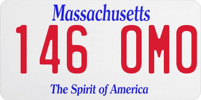 MA license plate 146OM0