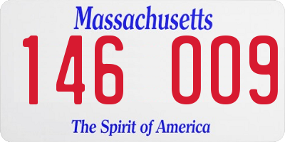 MA license plate 146OO9