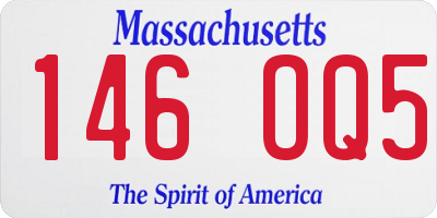 MA license plate 146OQ5