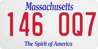 MA license plate 146OQ7