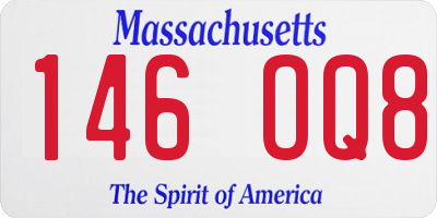 MA license plate 146OQ8