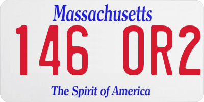 MA license plate 146OR2