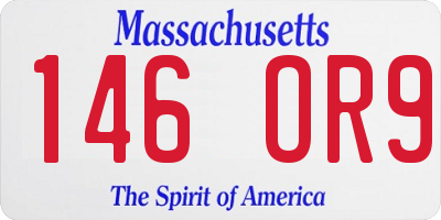 MA license plate 146OR9