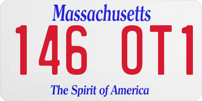 MA license plate 146OT1