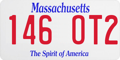 MA license plate 146OT2