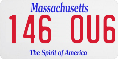 MA license plate 146OU6