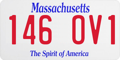 MA license plate 146OV1