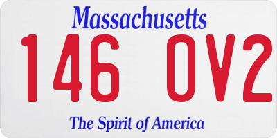 MA license plate 146OV2