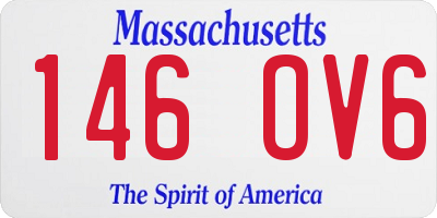 MA license plate 146OV6