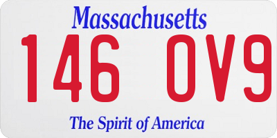 MA license plate 146OV9