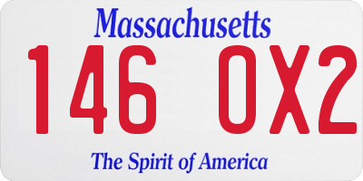 MA license plate 146OX2